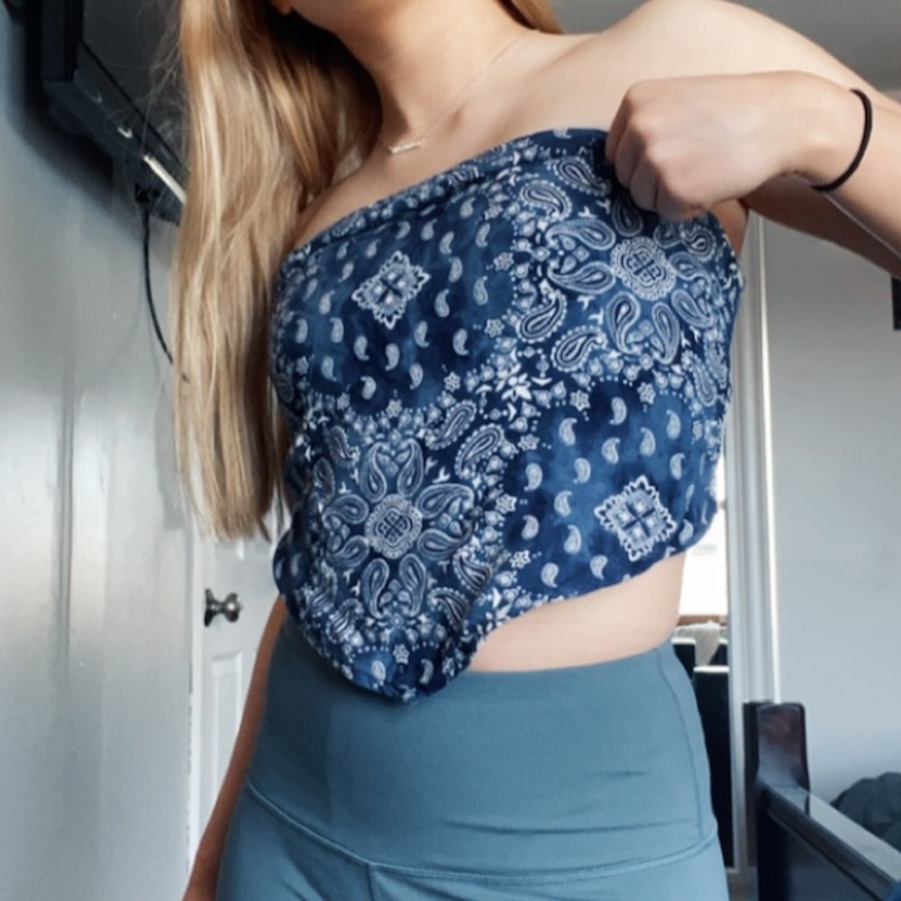 bandana tube top